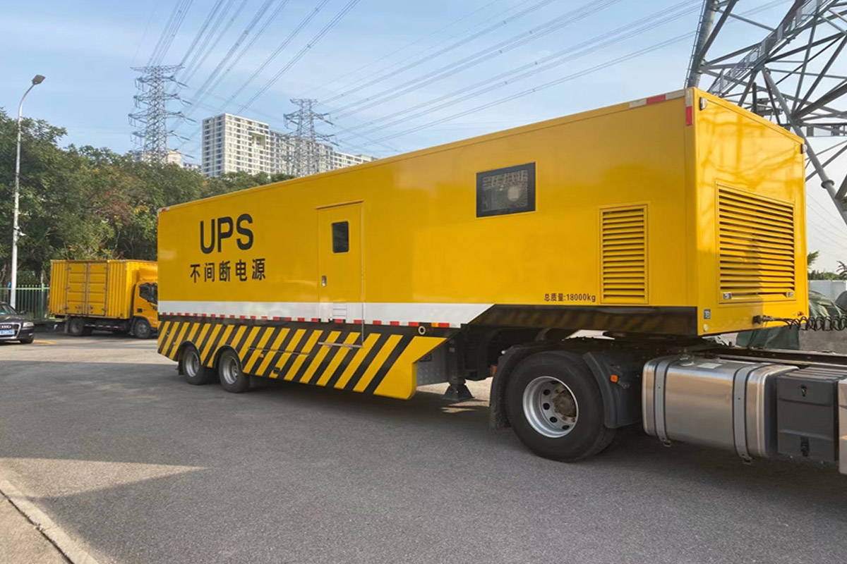 云龙发电机租赁施工现场